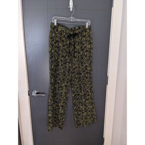 Coldwater Creek Natural Fit Pull On‎ Abstract Chevron Print Pant - L 10-12